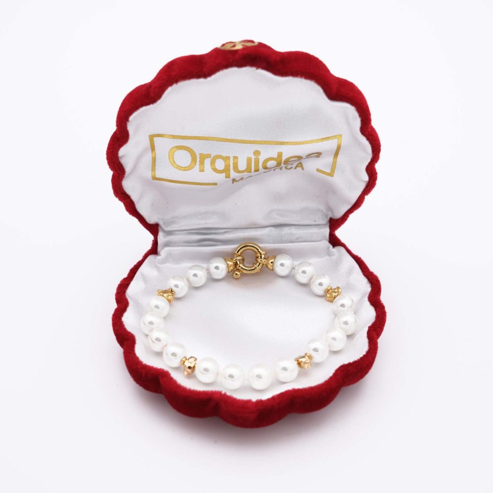 Bracelet en Perles de Majorque - 20 mm - Long. 20 cm - Image 4