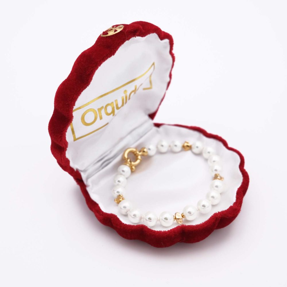 Bracelet en Perles de Majorque - 20 mm - Long. 20 cm - Image 5