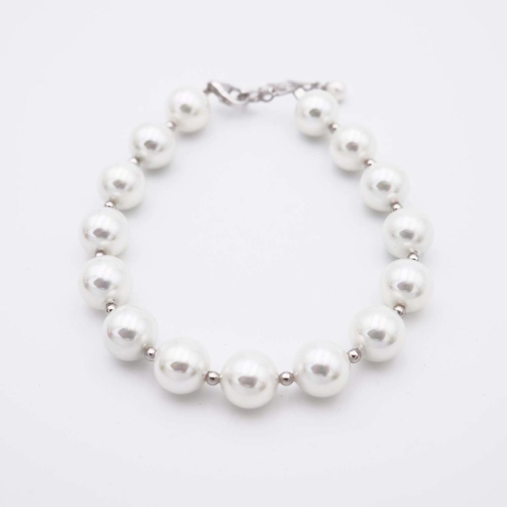 Bracelet en Perles de Majorque - 10 mm - Long. 19 à 23 cm - Image 3
