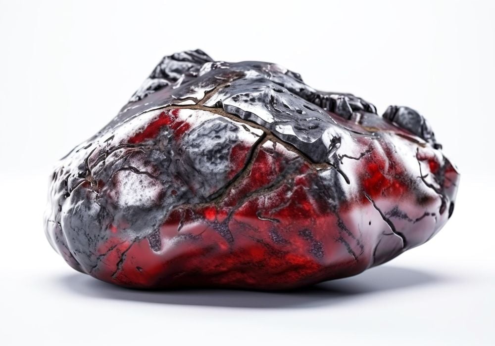 Painite brute cristal orange-rougeâtre - Mogok Myanmar mine historique borosilicate rare