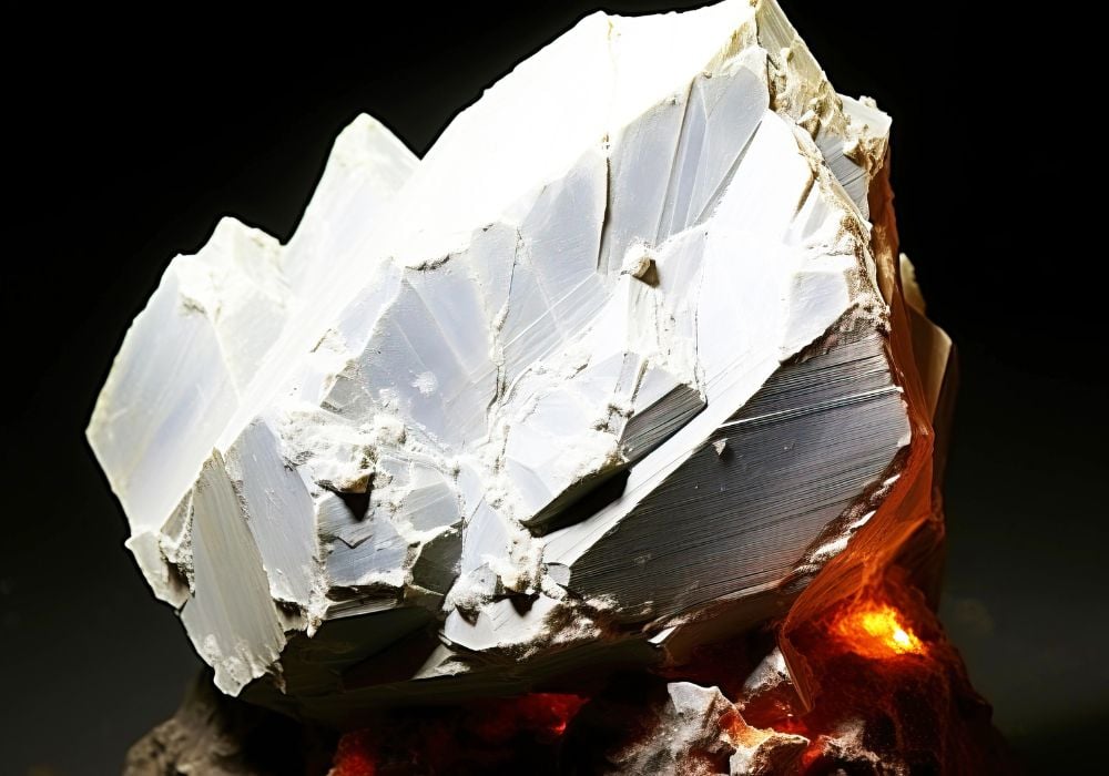 Arcanite cristaux orthorhombiques incolores - dépôts évaporitiques siciliens et allemands, minéral sulfate de potassium