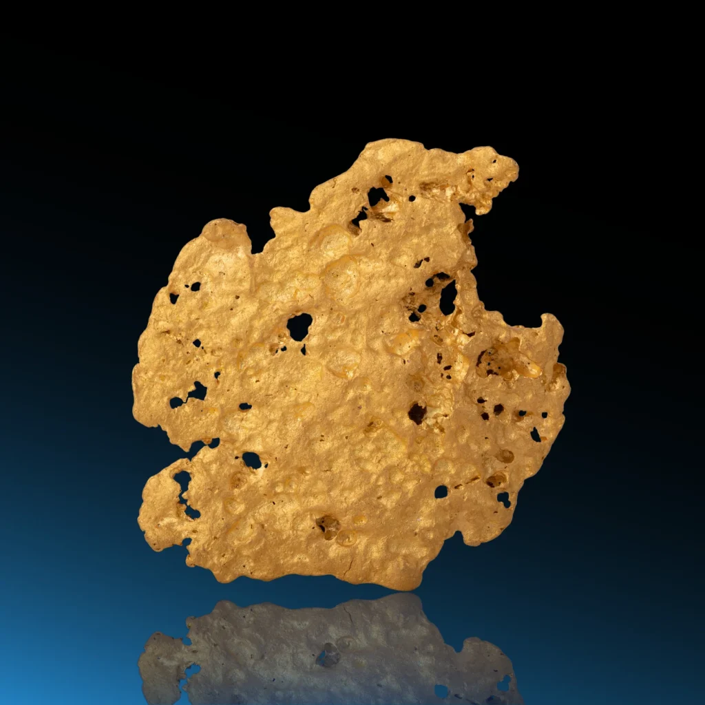 Pépite d&rsquo;Or d&rsquo;exception – 9.6cm x 7.8cm x 0.9cm – 259.59 grs