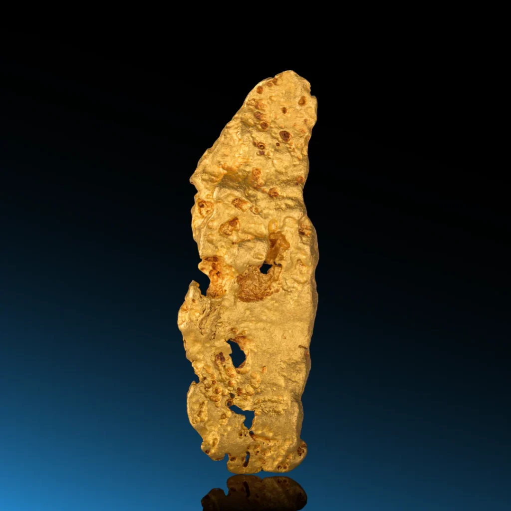 Pépite d&rsquo;Or d&rsquo;exception – 13.2cm x 4.5cm x 2cm – 480.87 grs
