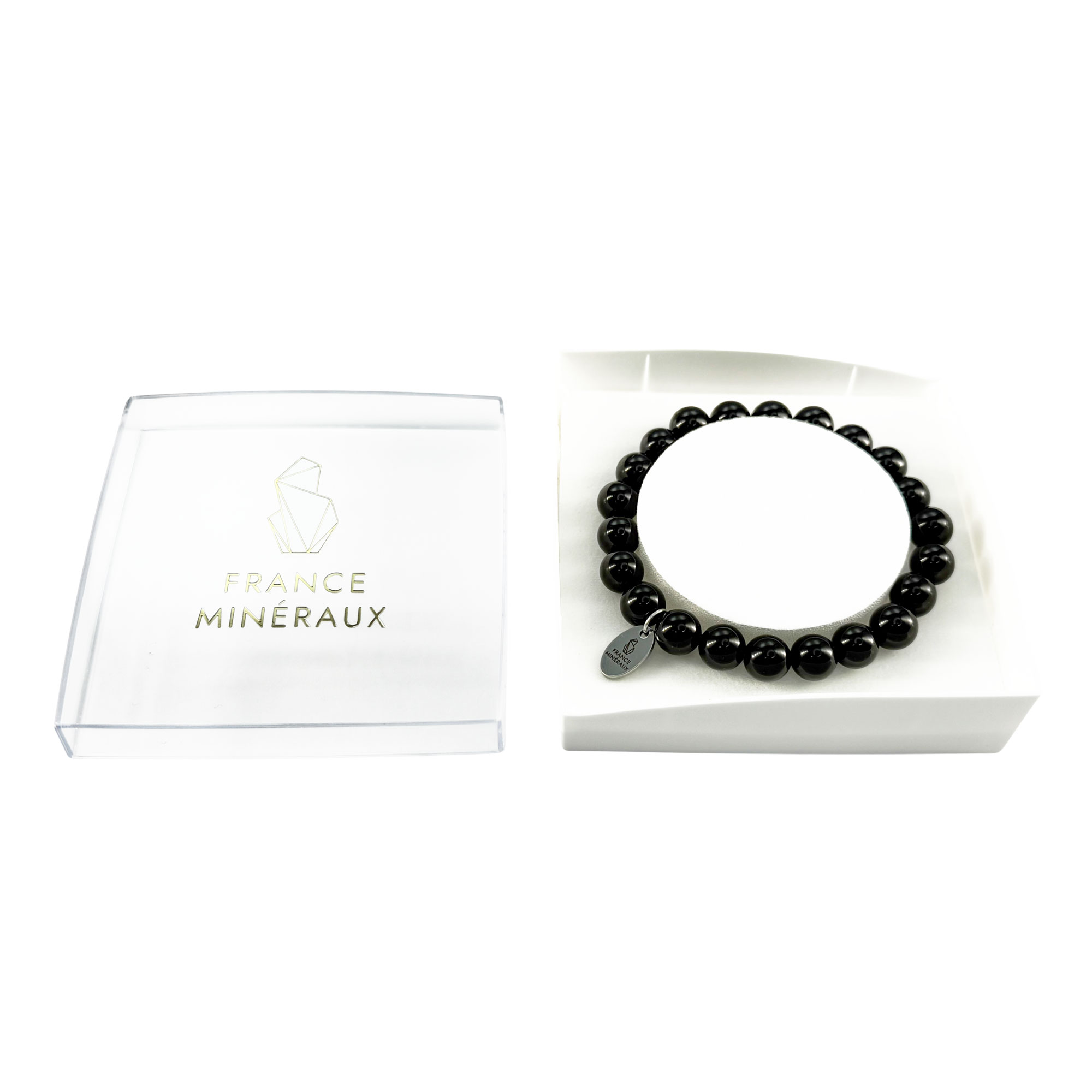 Bracelet Agate Noire - Perles de 8mm – Image 3