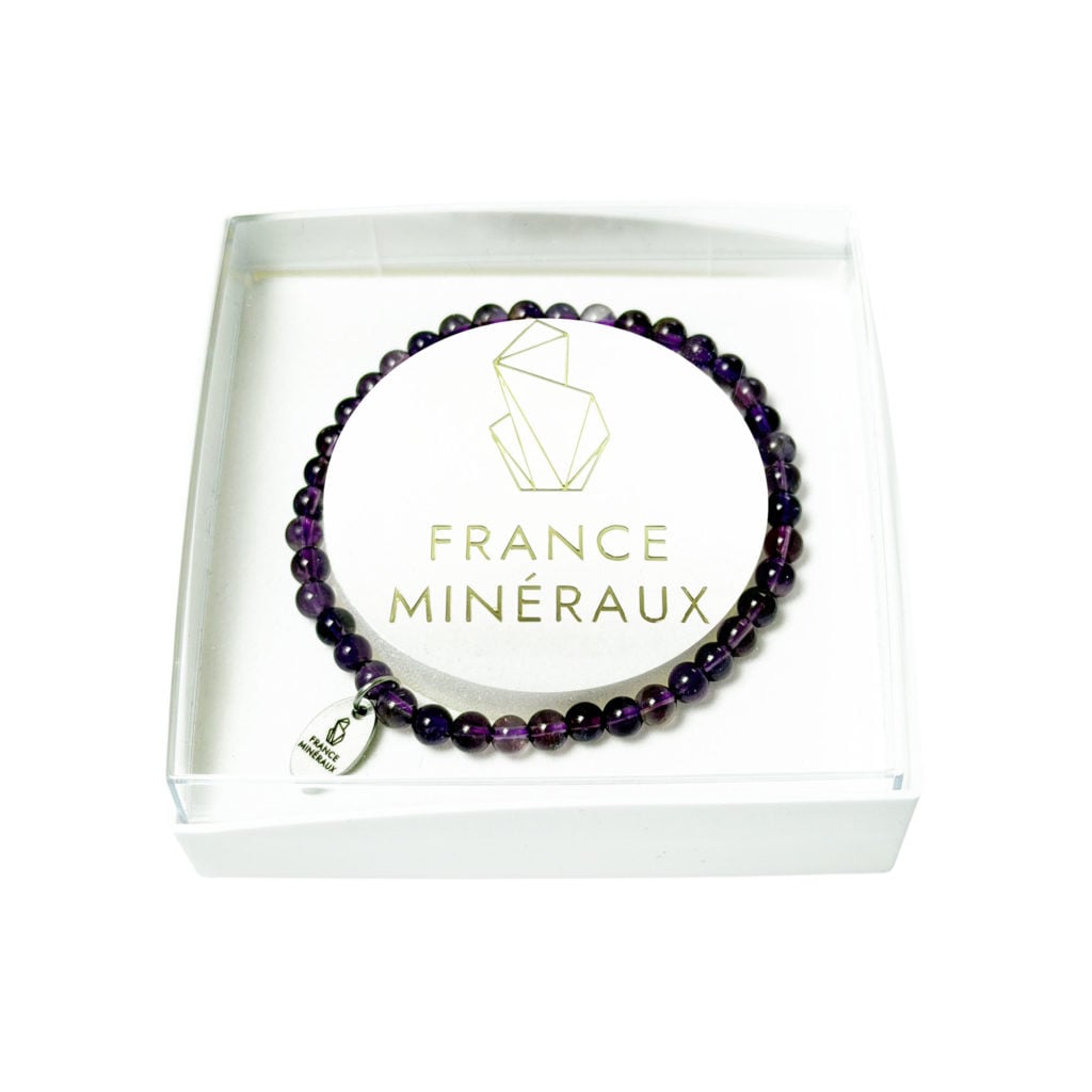 Bracelet Améthyste – Perles de 3-4mm