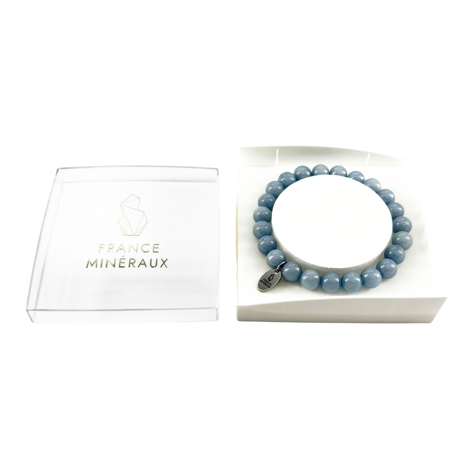 Bracelet Angélite - Perles de 8mm – Image 3