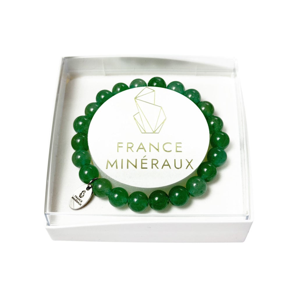 Bracelet Aventurine Verte – Perles de 8mm