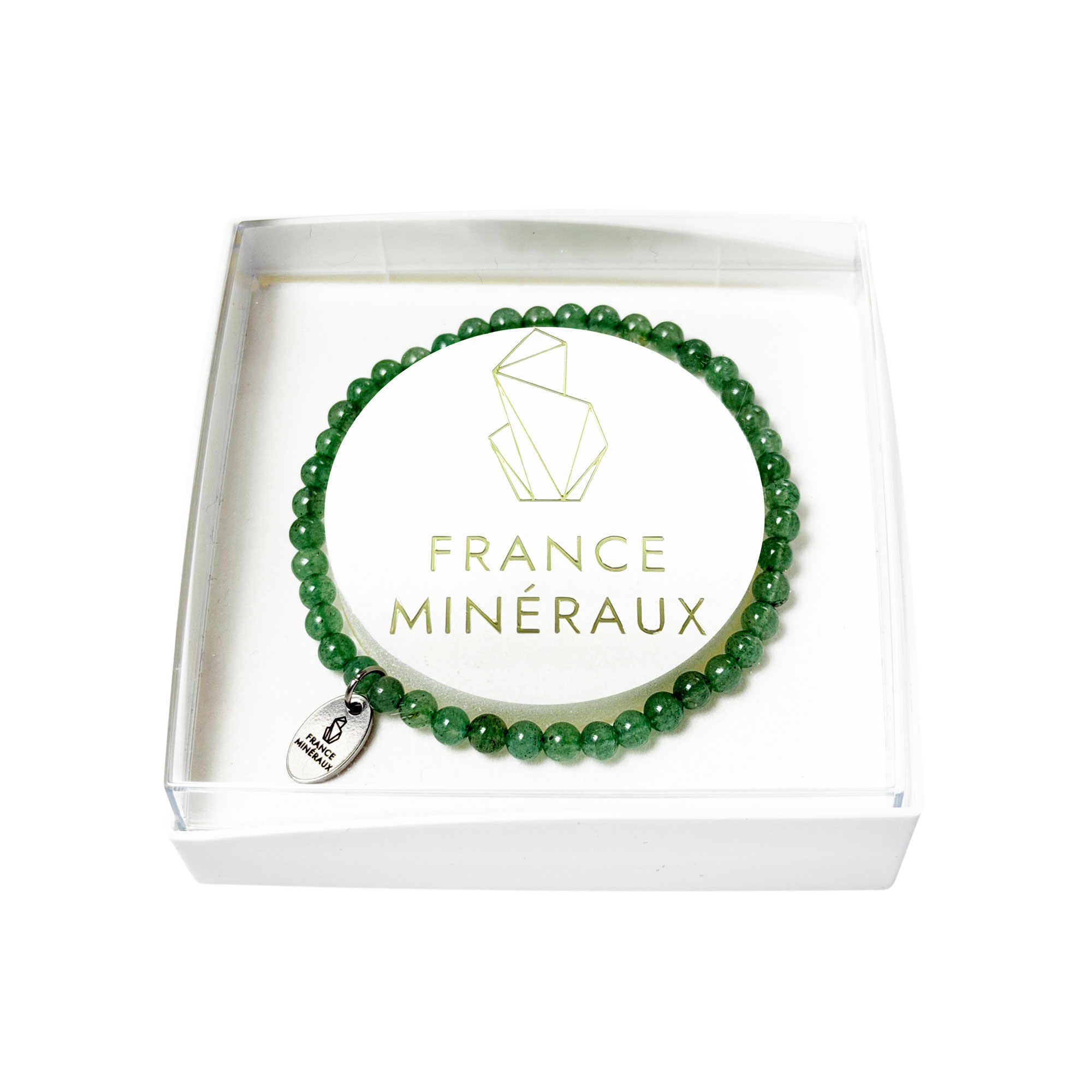 Bracelet Aventurine Verte - Perles de 3-4mm
