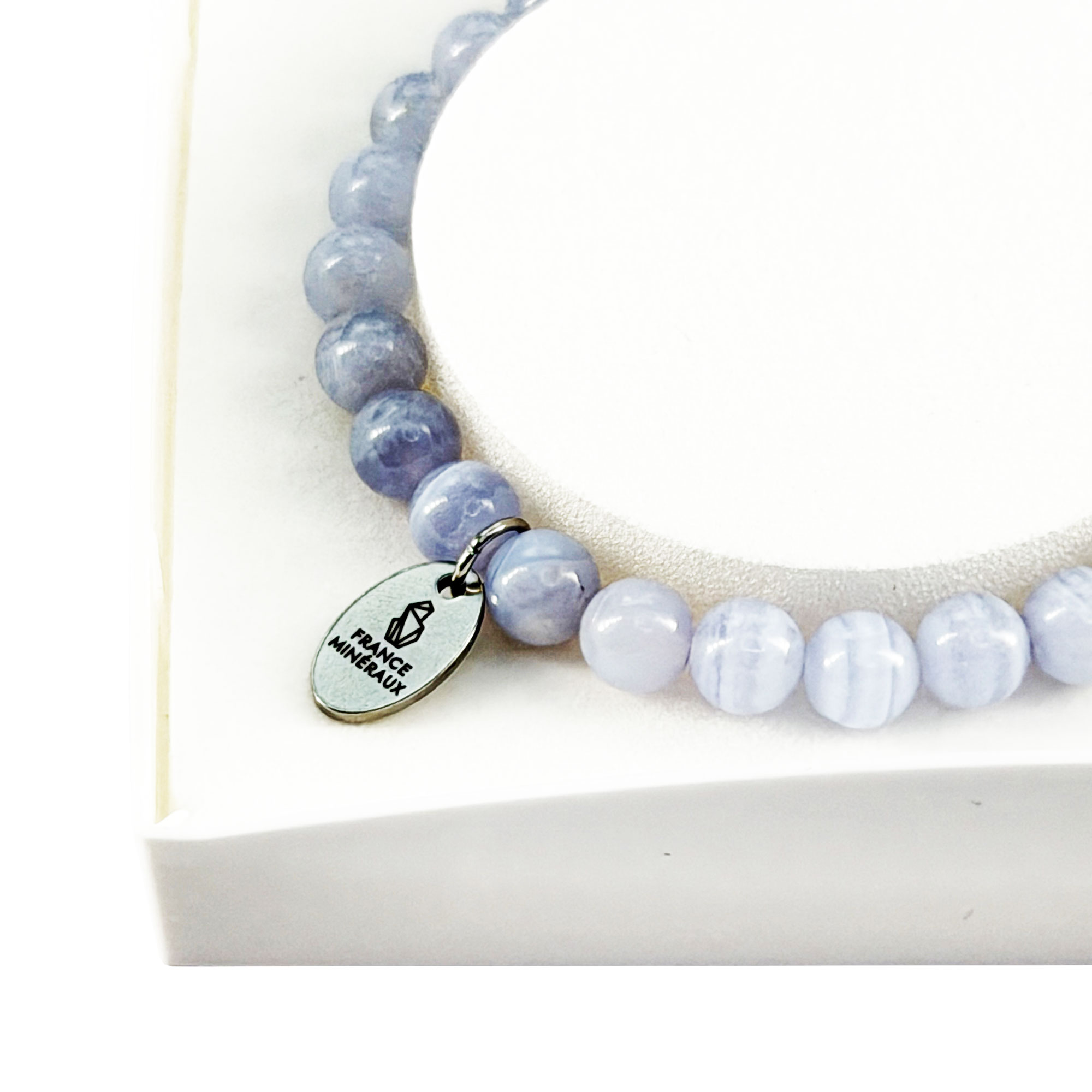 Bracelet Calcédoine - Perles de 6mm – Image 4