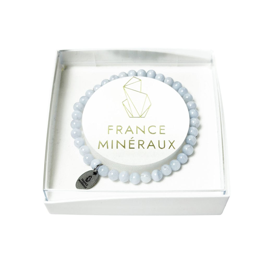 Bracelet Calcédoine – Perles de 3-4mm