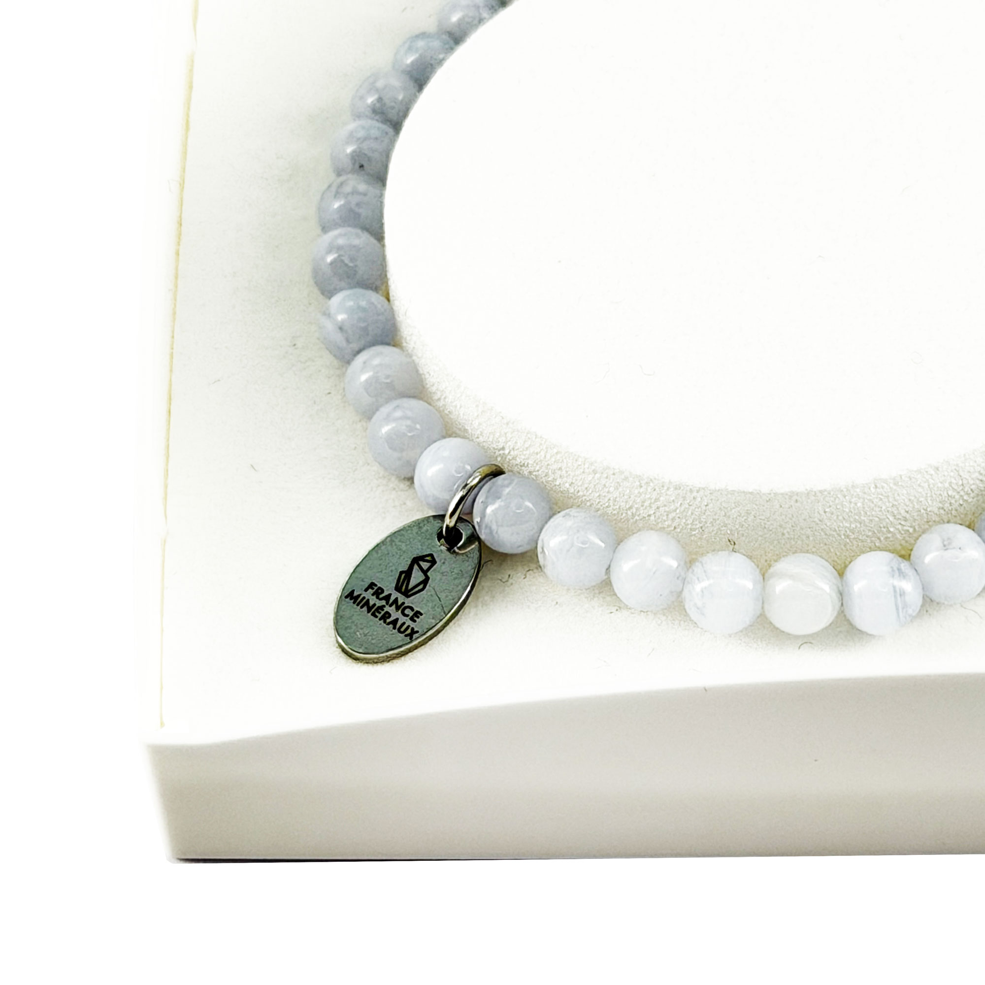 Bracelet Calcédoine - Perles de 3-4mm – Image 4