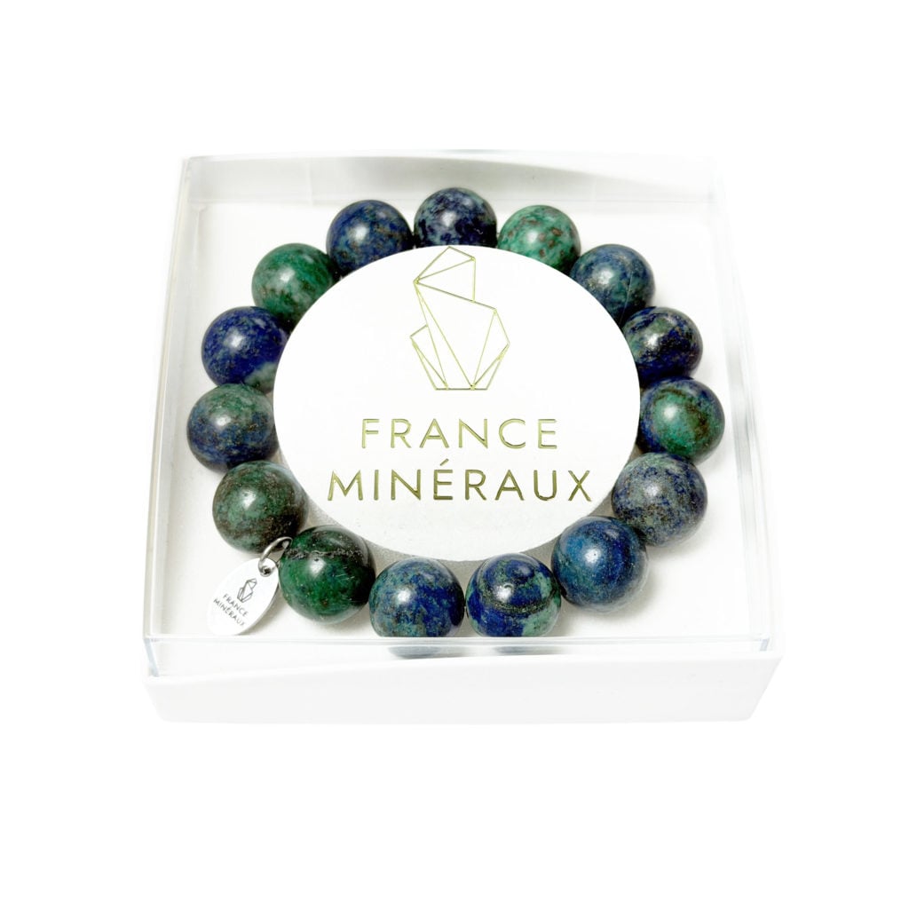 Bracelet Chrysocolle – Perles de 12mm