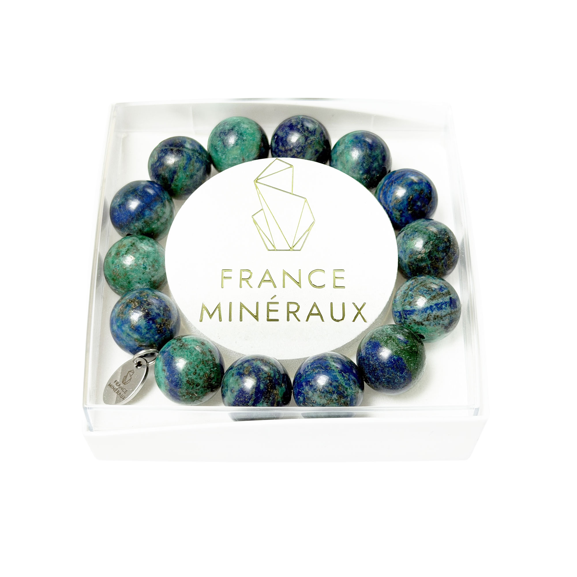 Bracelet Chrysocolle - Perles de 14mm