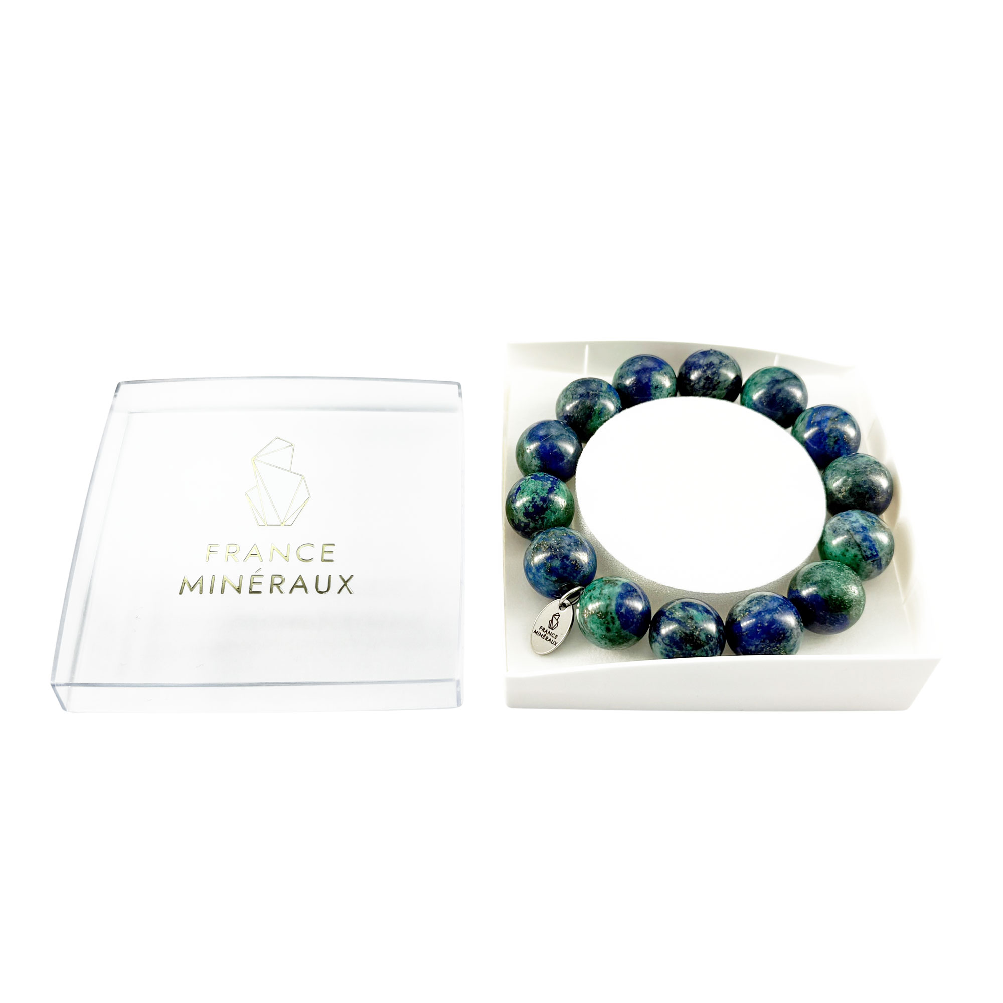 Bracelet Chrysocolle - Perles de 14mm – Image 3