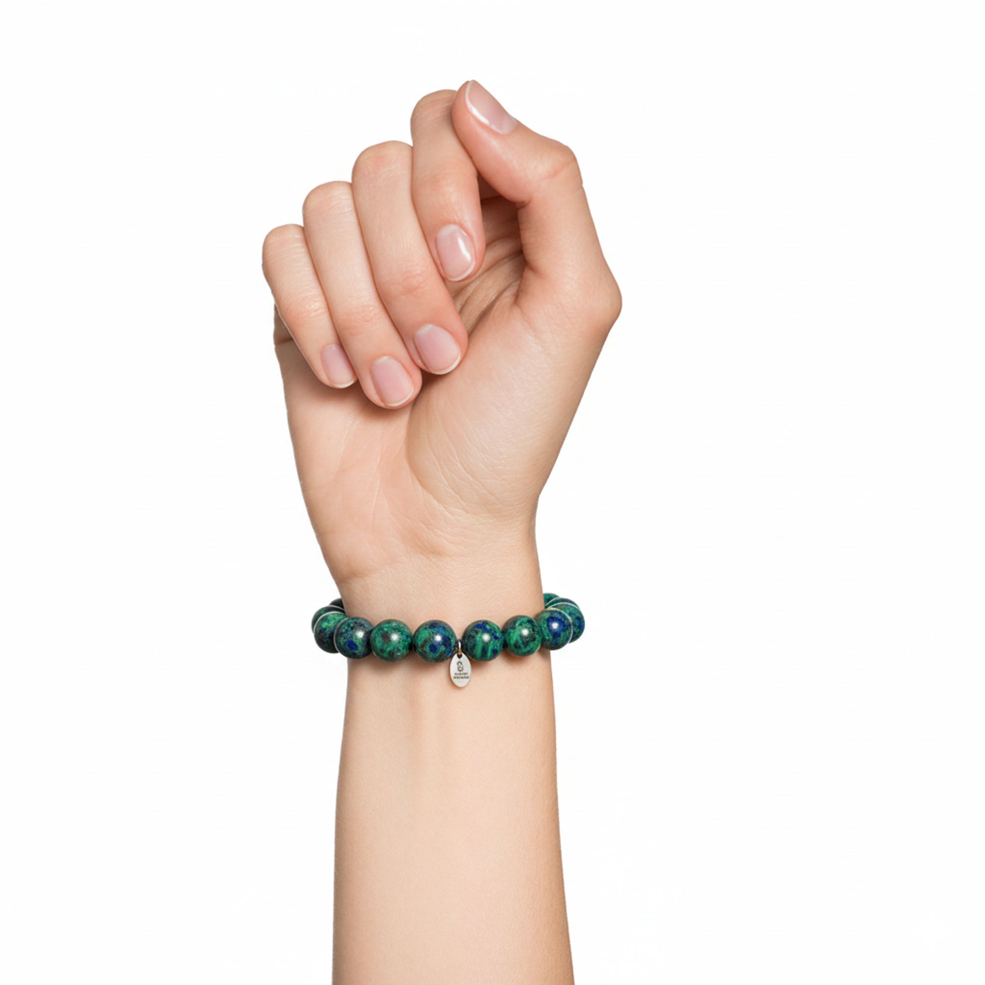 Bracelet Chrysocolle - Perles de 14mm – Image 2