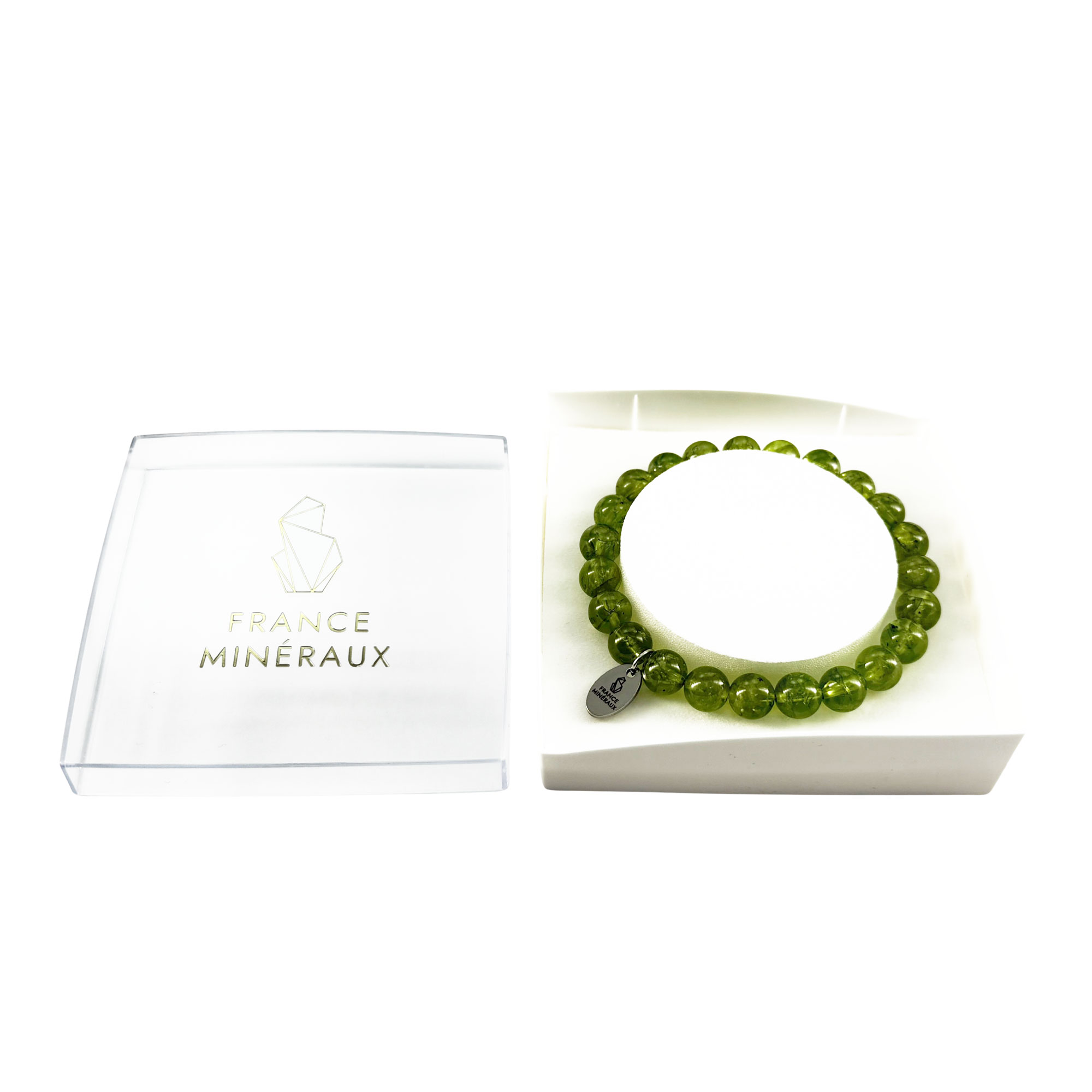 Bracelet Chrysolite - Perles de 8mm – Image 3