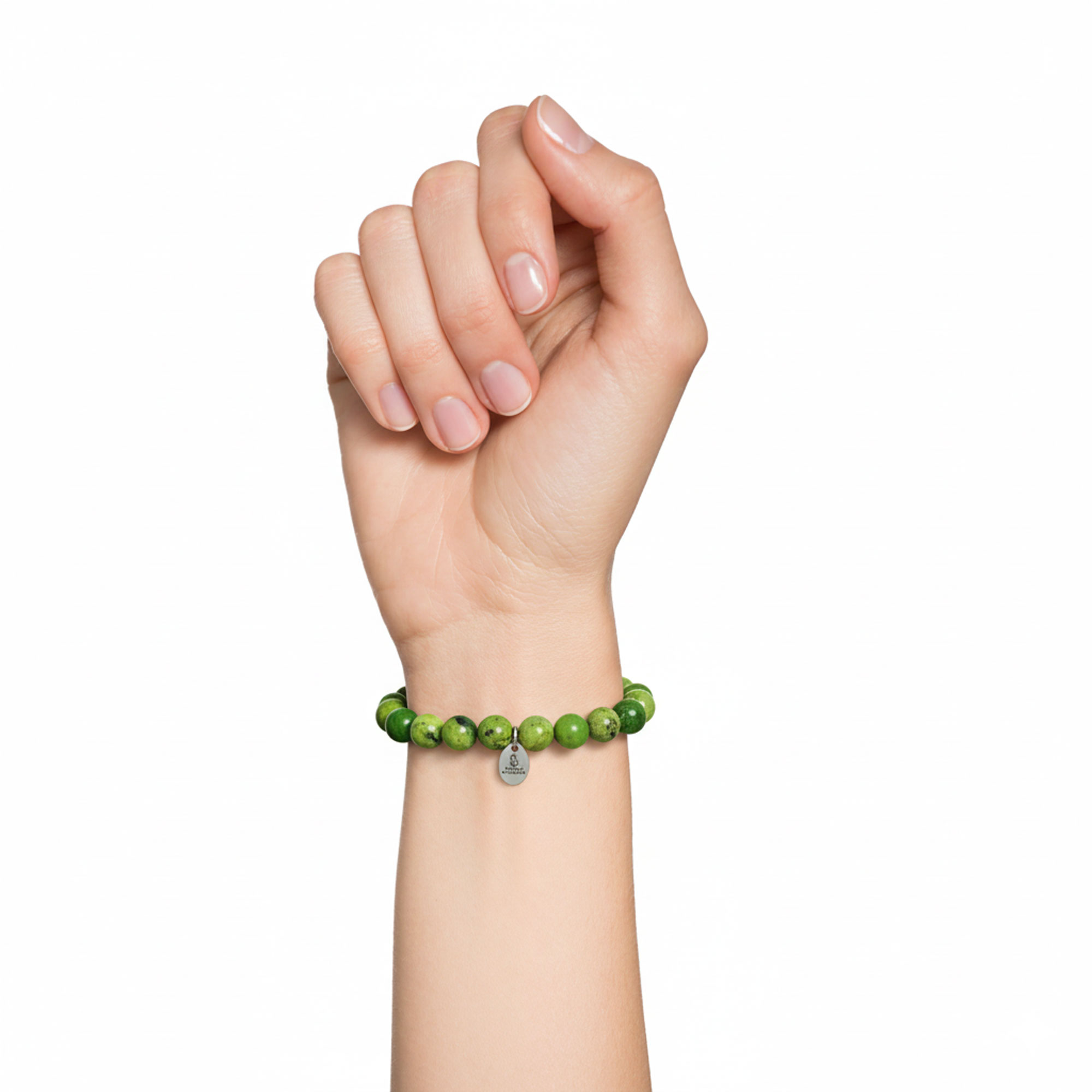 Bracelet Chrysoprase Citron - Perles de 8mm – Image 2