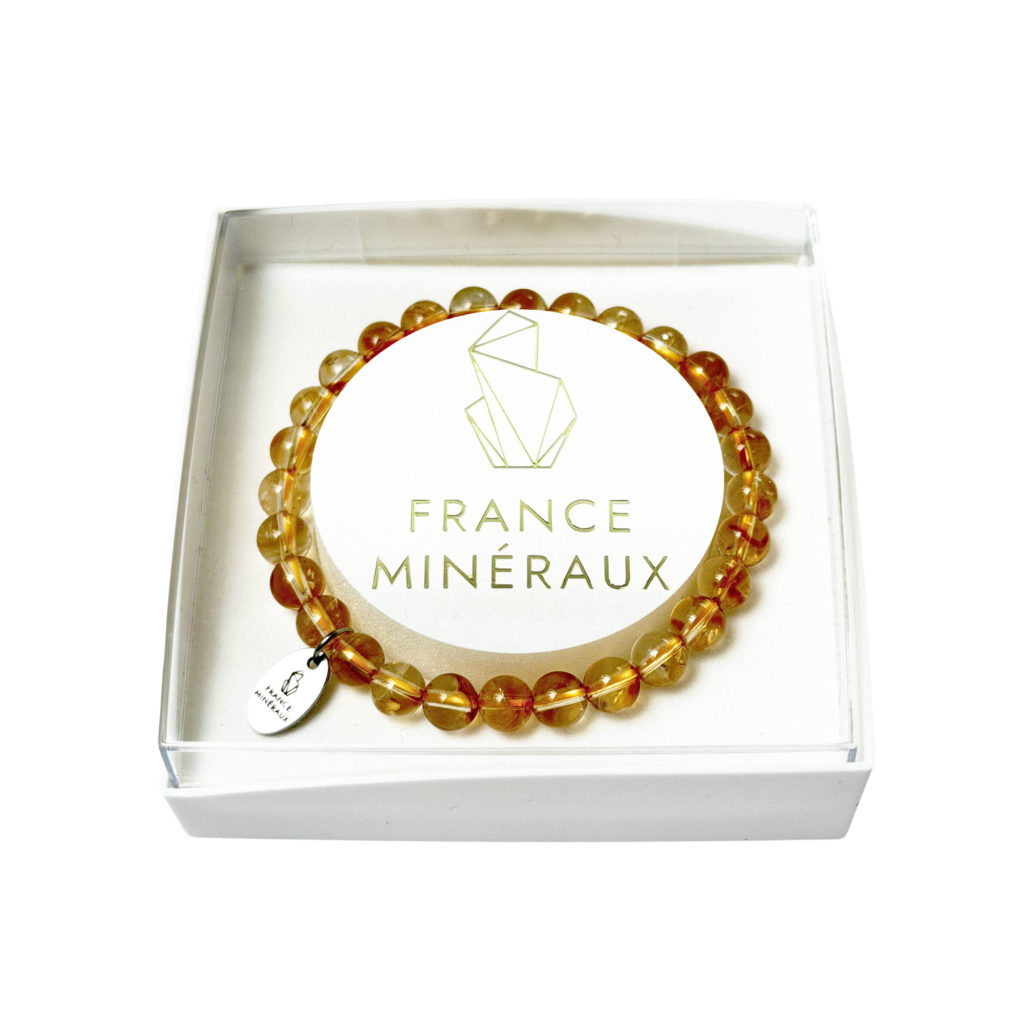 Bracelet Citrine – Perles de 6mm