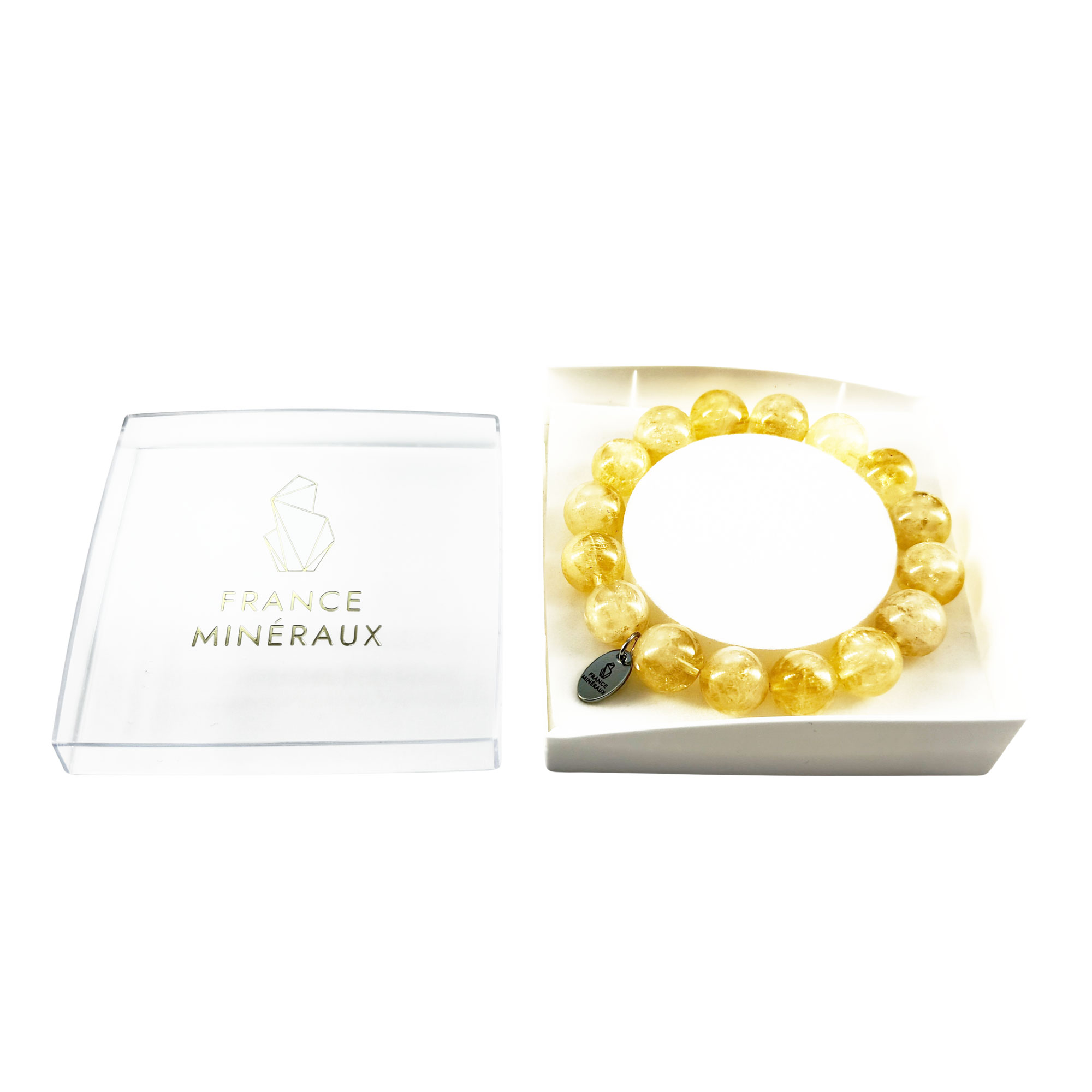 Bracelet Citrine - Perles de 12mm – Image 3