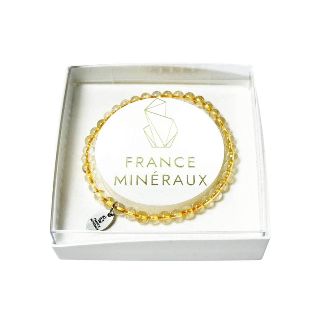 Bracelet Citrine – Perles de 3-4mm