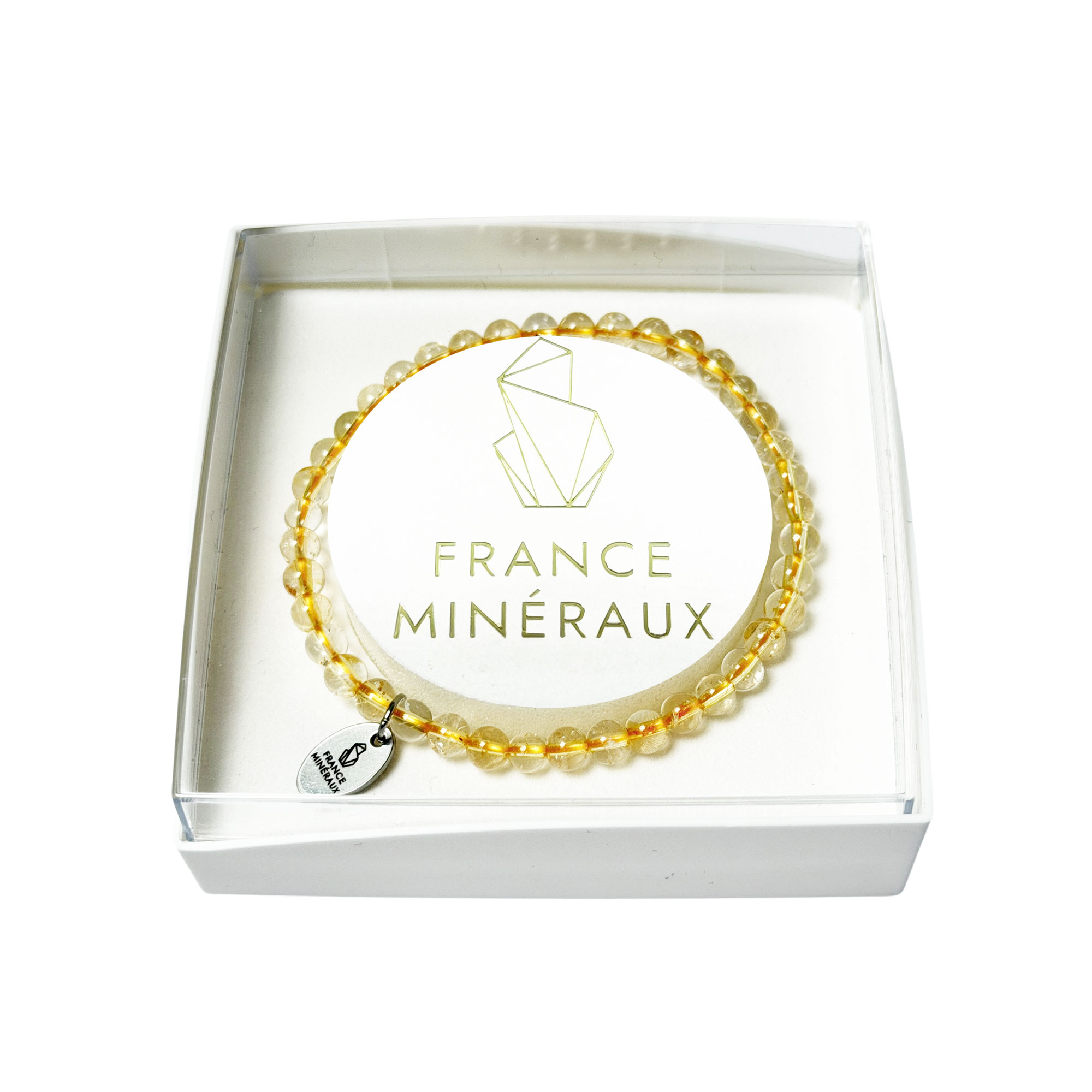 Bracelet Citrine - Perles de 3-4mm