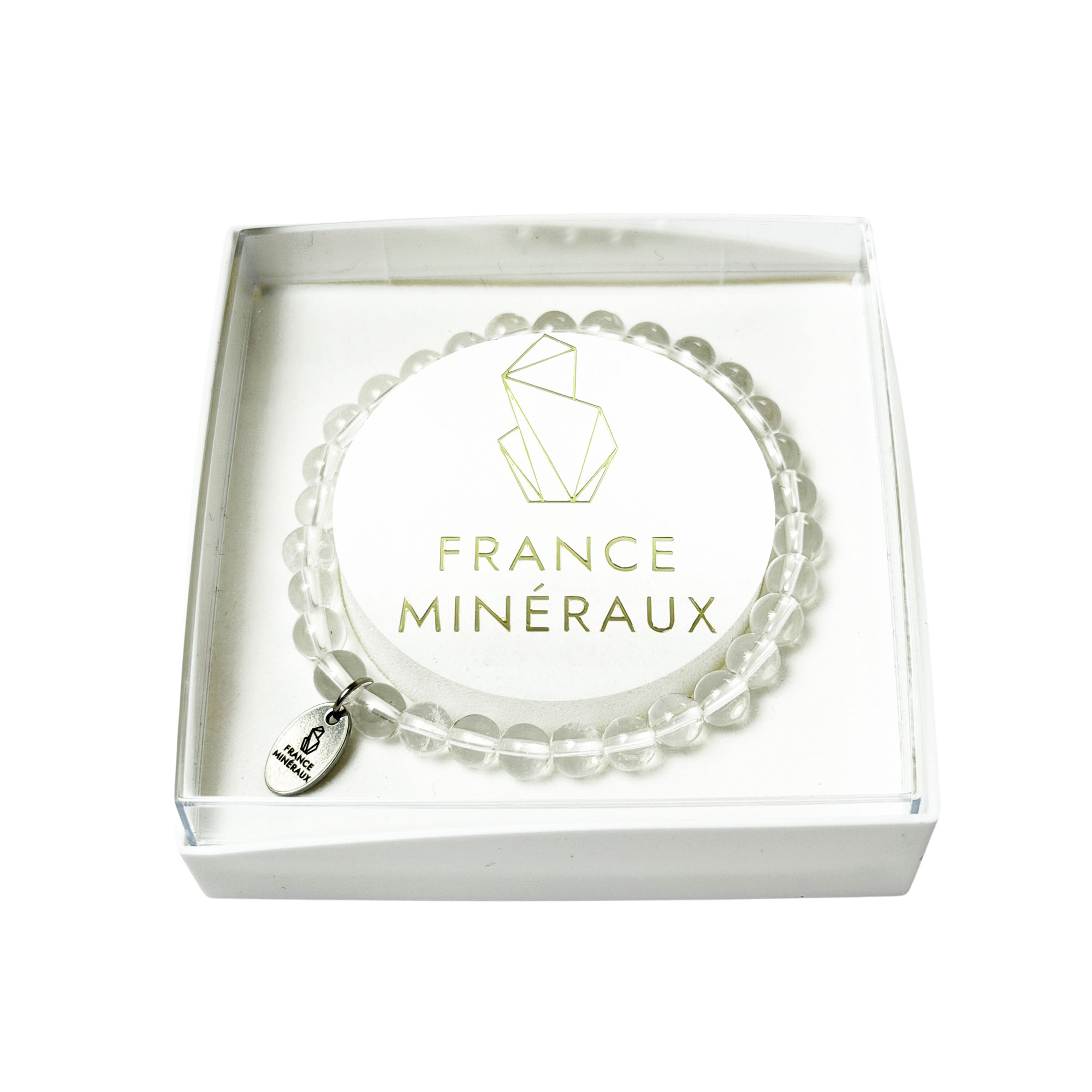 Bracelet Cristal de Roche - Perles de 6mm