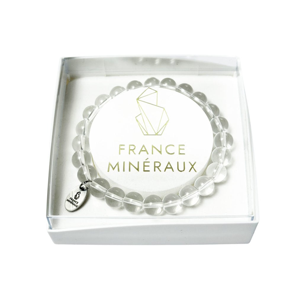 Bracelet Cristal de Roche – Perles de 8mm