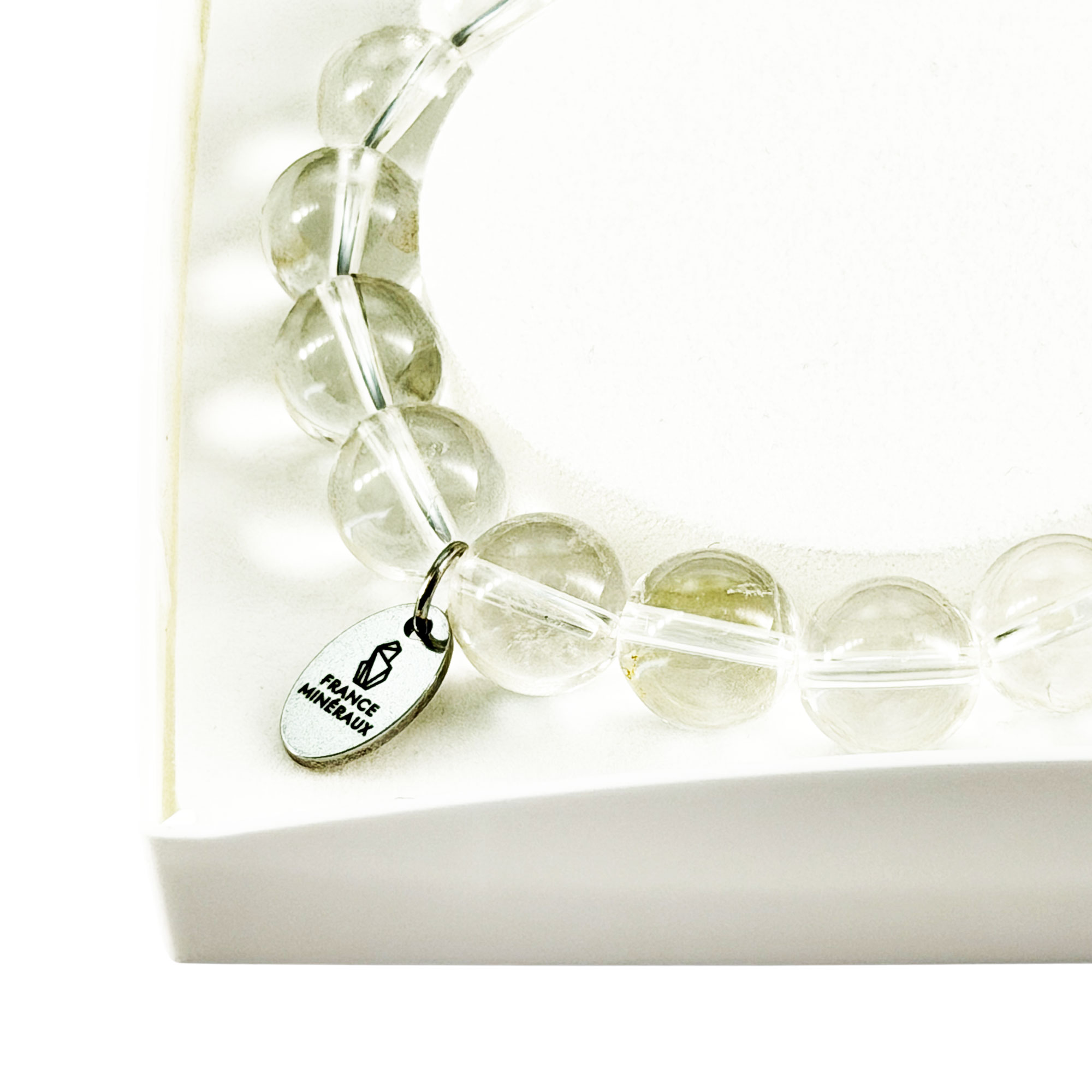 Bracelet Cristal de Roche - Perles de 10mm – Image 4