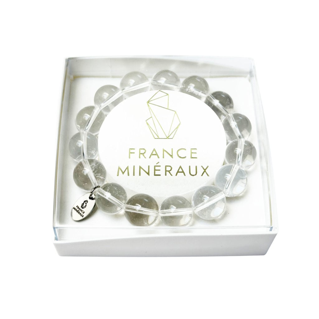 Bracelet Cristal de Roche – Perles de 12mm