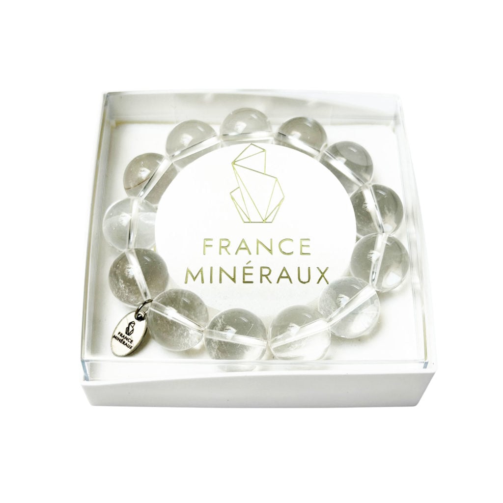 Bracelet Cristal de Roche – Perles de 14mm