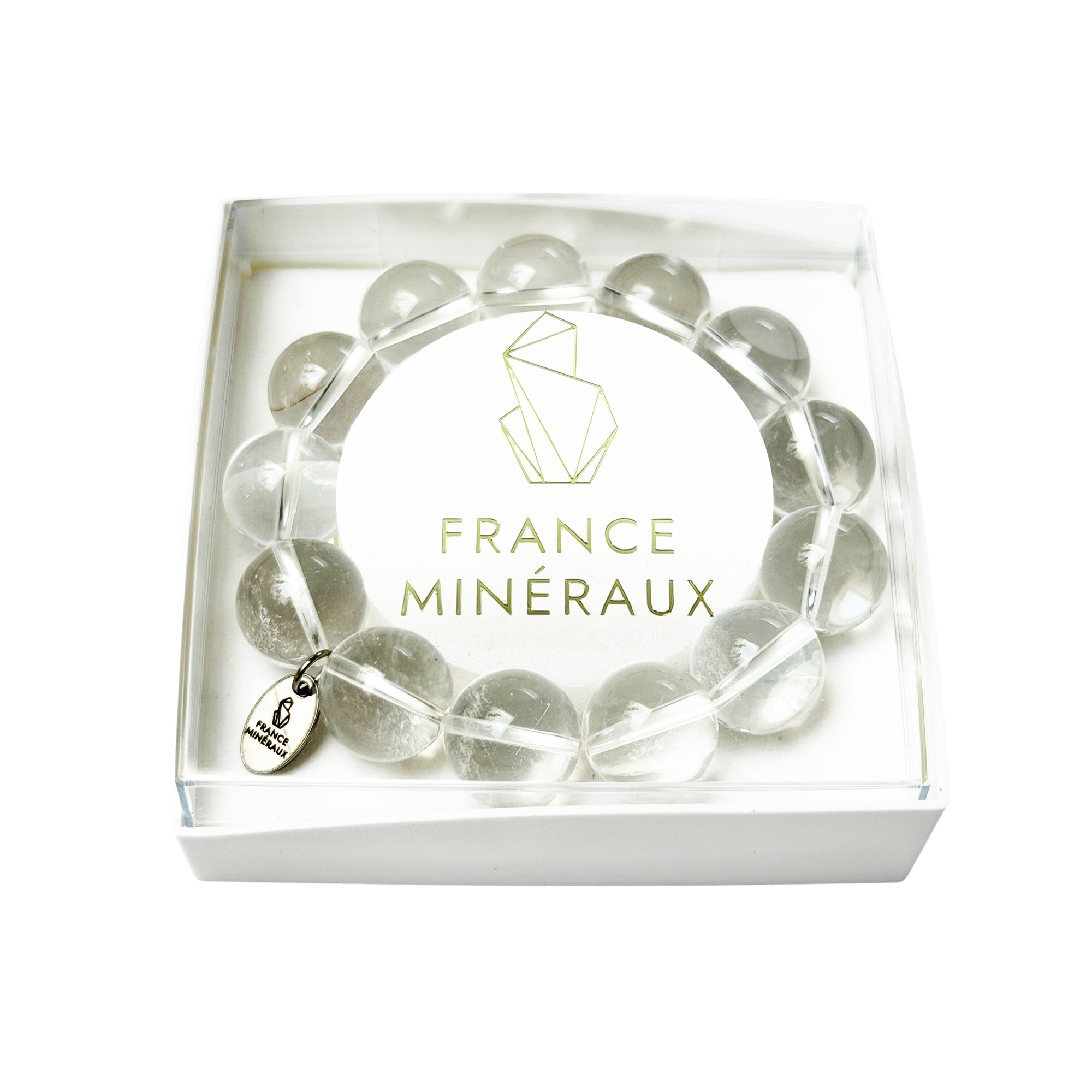 Bracelet Cristal de Roche - Perles de 14mm