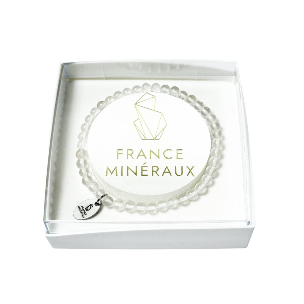 Bracelet Cristal de Roche – Perles de 3-4mm