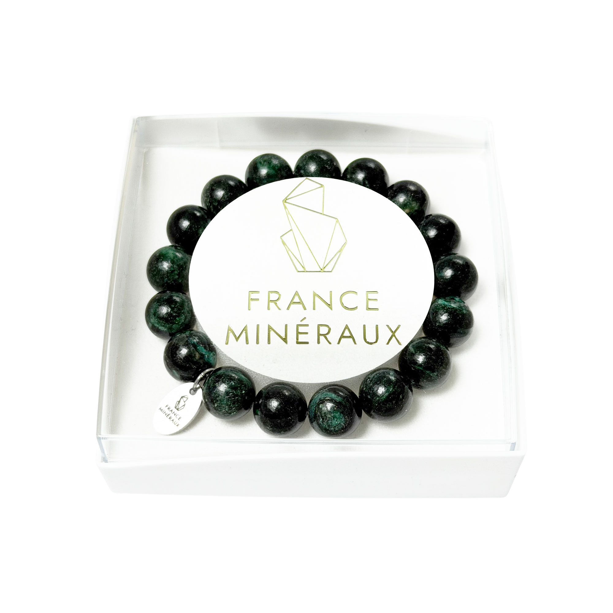 Bracelet Émeraude - Perles de 10mm