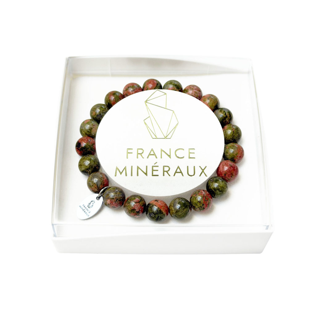 Bracelet Épidote – Perles de 8mm