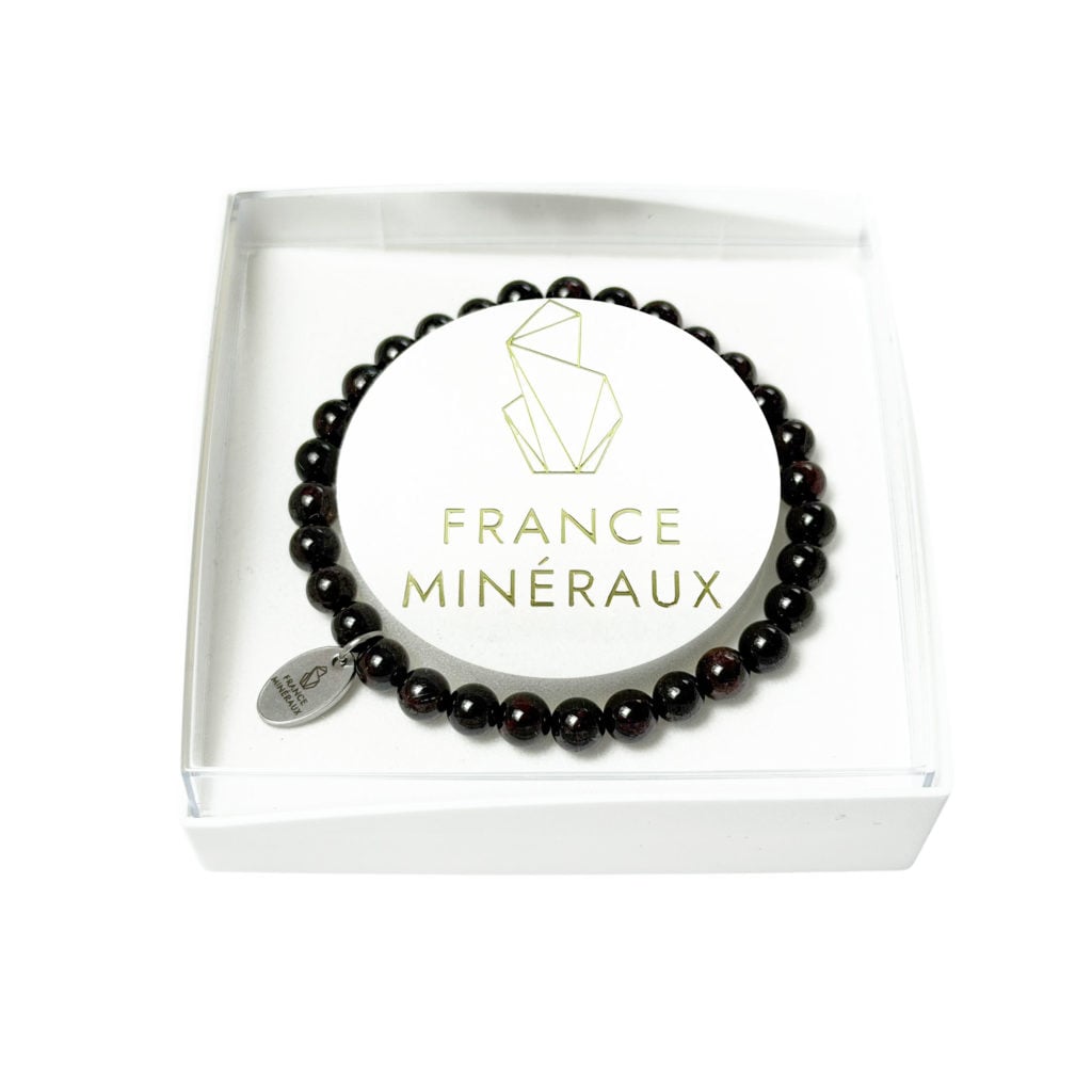 Bracelet Grenat Rouge – Perles de 6mm