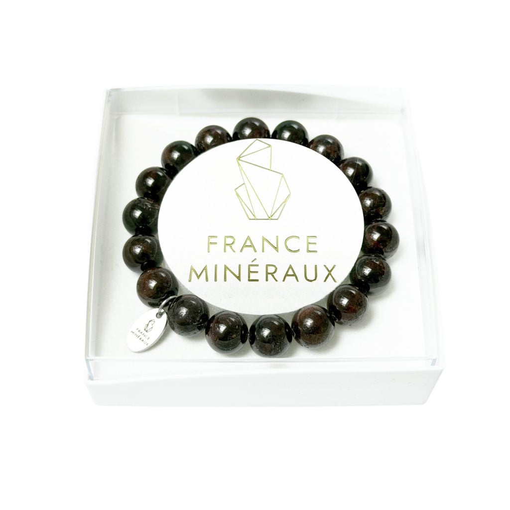 Bracelet Grenat Rouge – Perles de 10mm