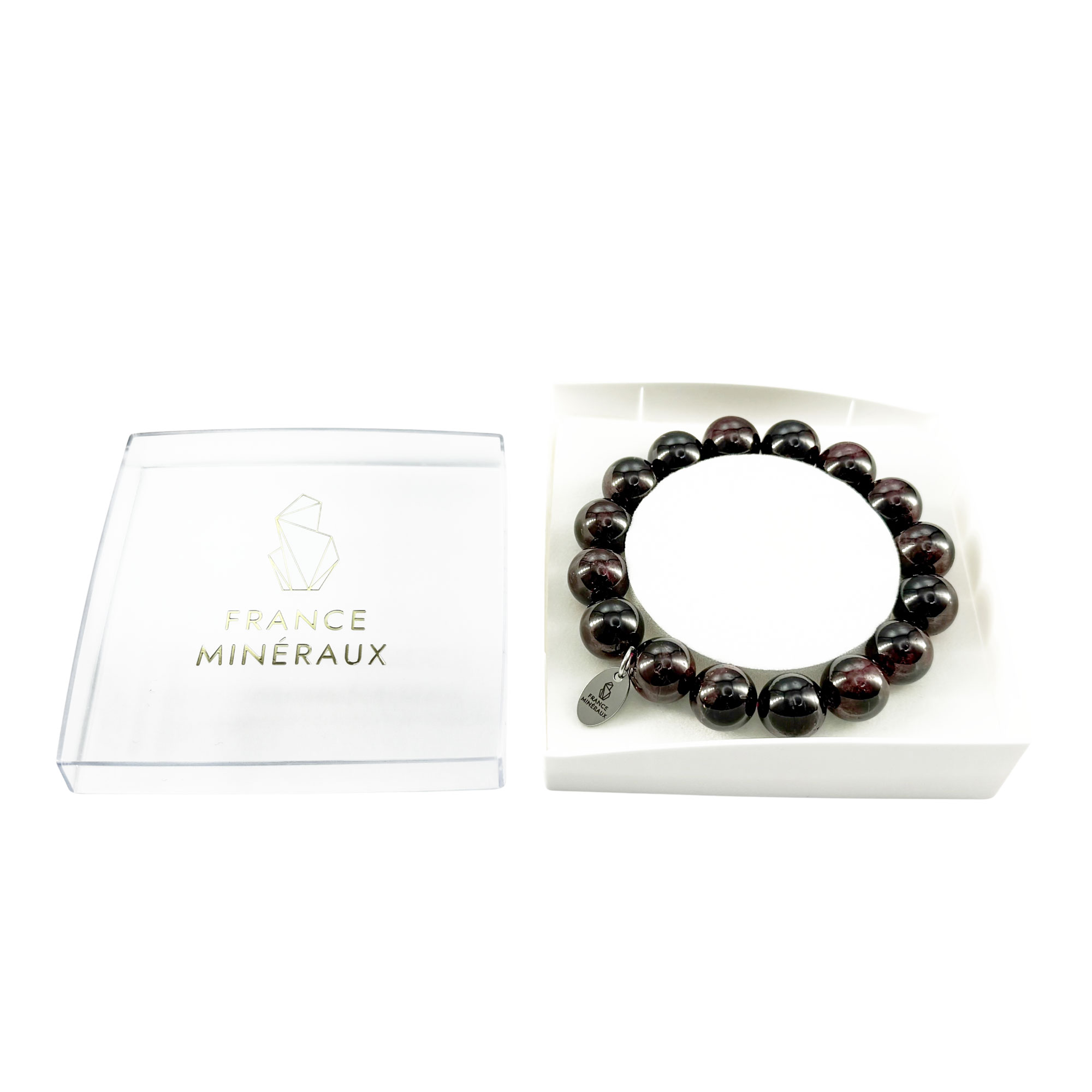 Bracelet Grenat Rouge - Perles de 12mm – Image 3