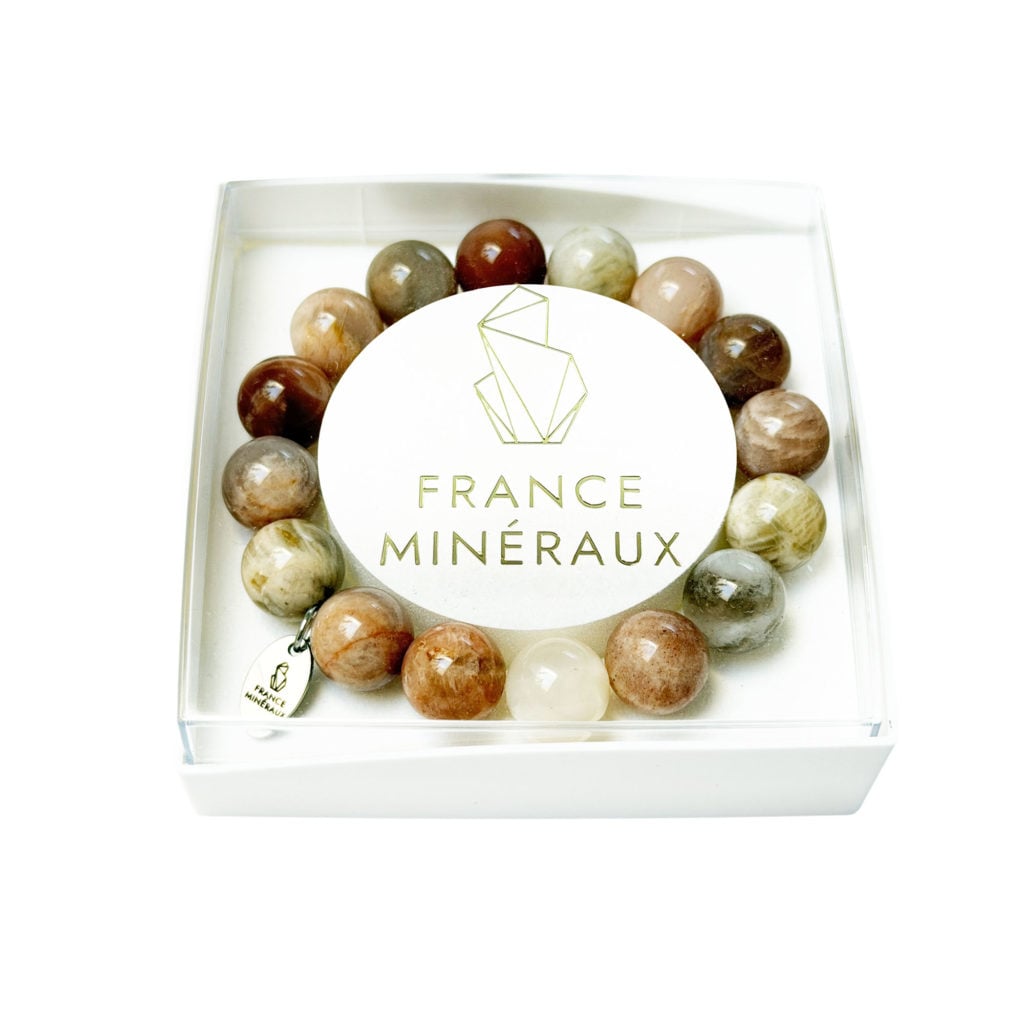 Bracelet Héliolite – Perles de 12mm