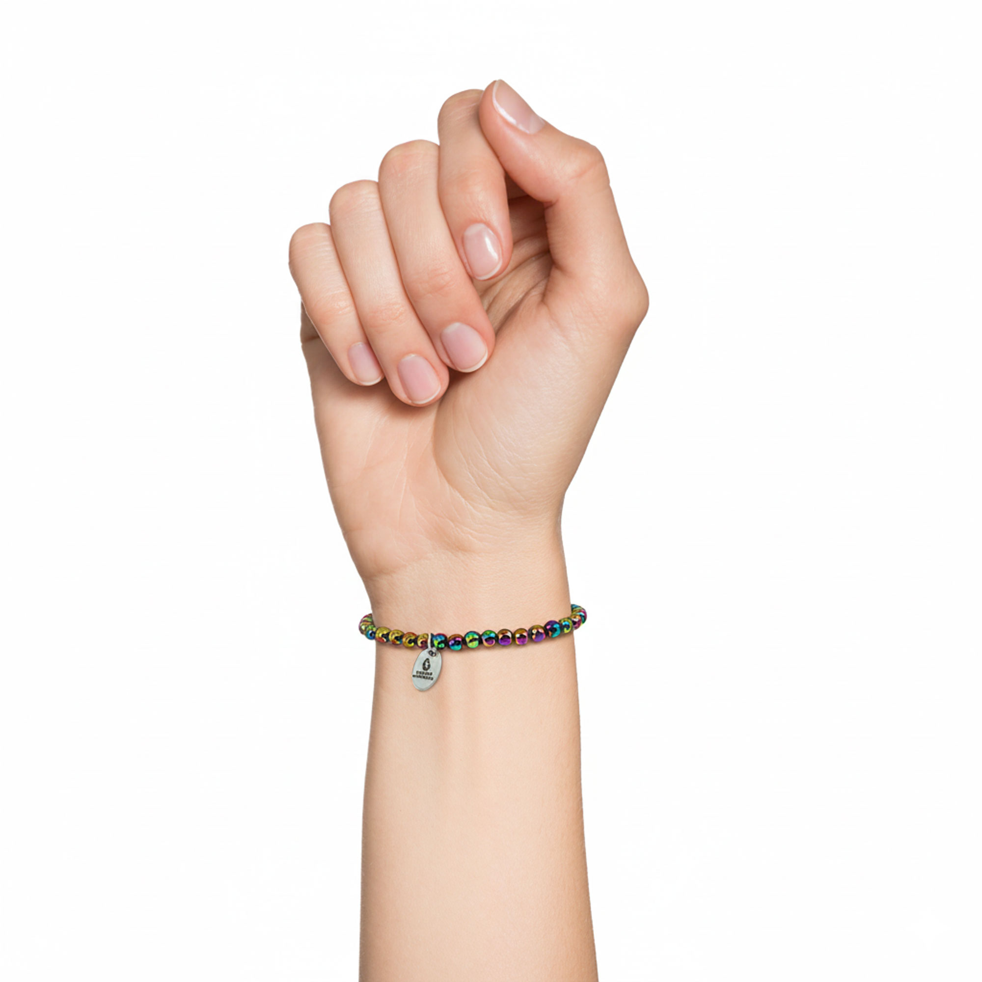 Bracelet Hématite Arc-en-ciel - Perles de 3-4mm – Image 2