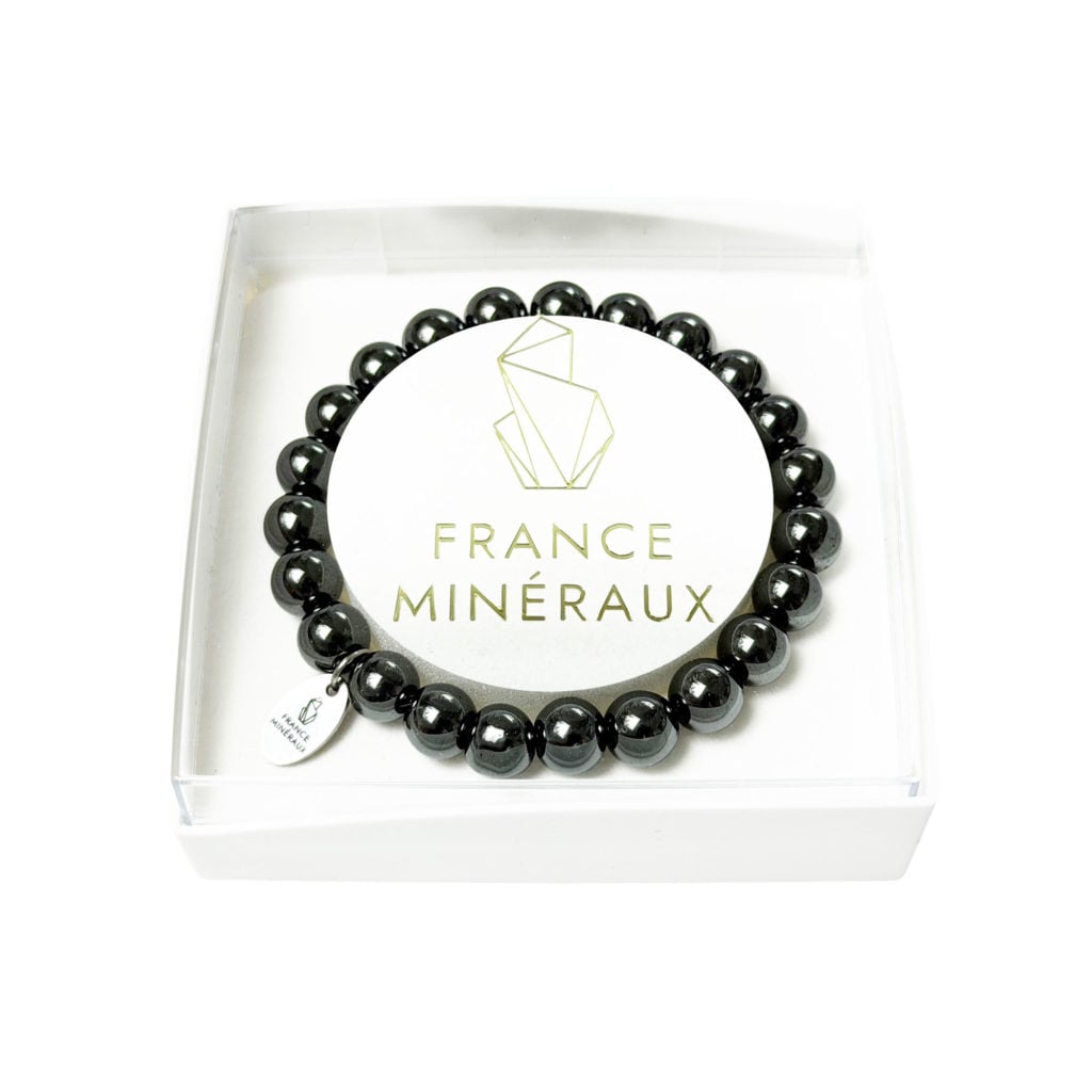 Bracelet Hématite – Perles de 8mm
