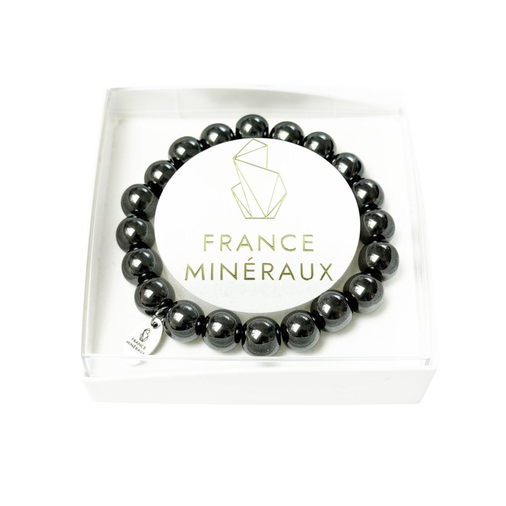 Bracelet Hématite – Perles de 10mm