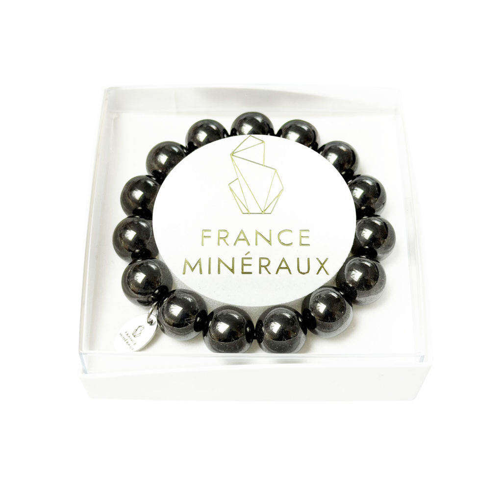 Bracelet Hématite – Perles de 12mm
