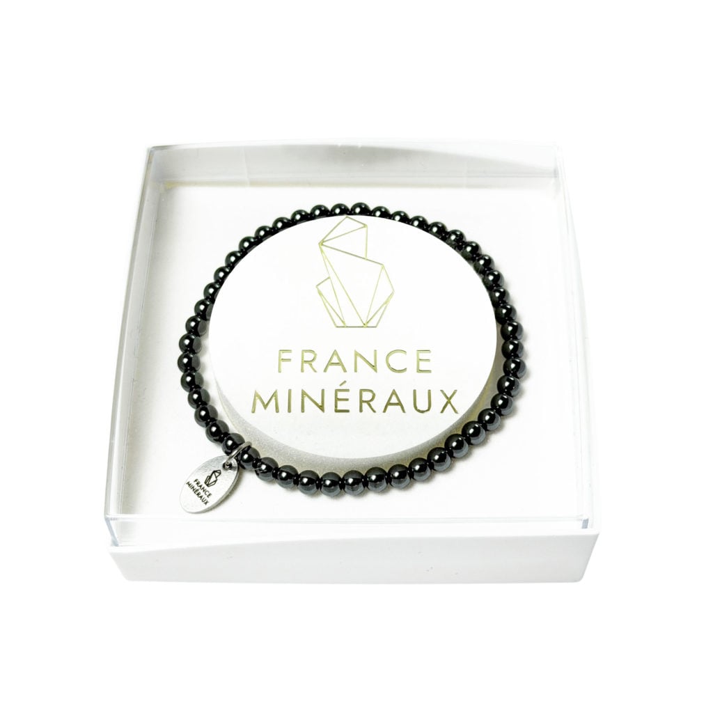 Bracelet Hématite – Perles de 3-4mm