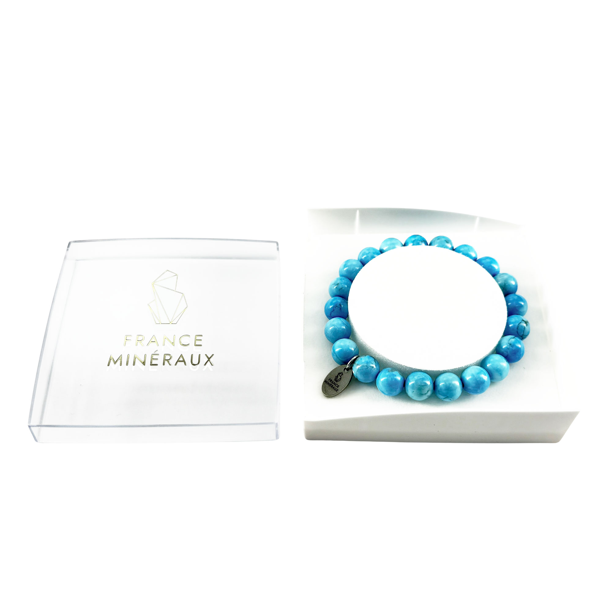 Bracelet Howlite Bleue - Perles de 8mm – Image 2
