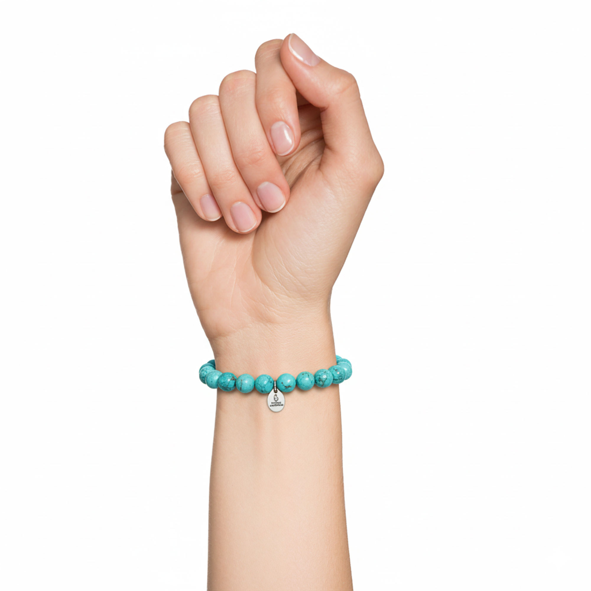 Bracelet Howlite Bleue - Perles de 8mm – Image 4