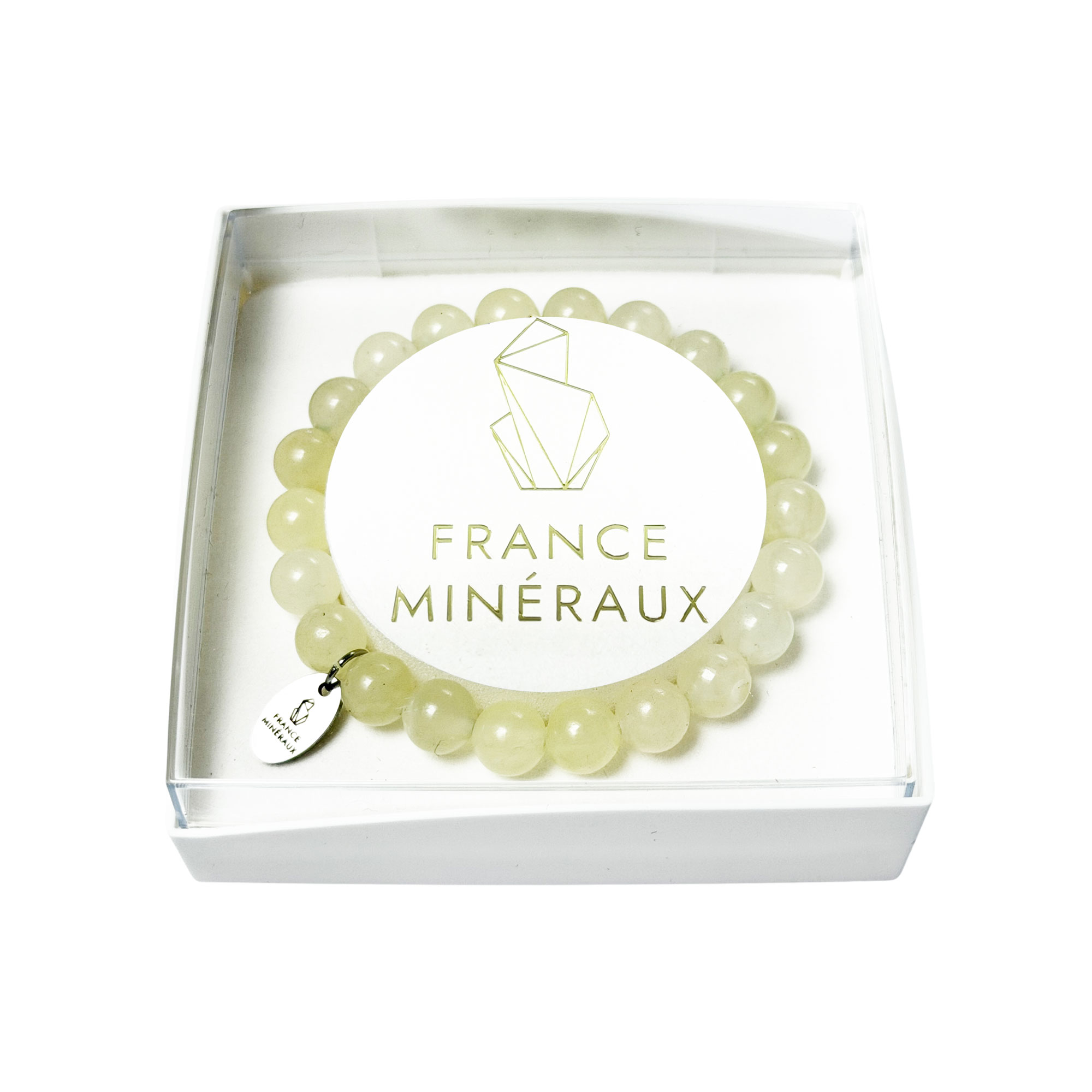 Bracelet Jade de Chine - Perles de 8mm