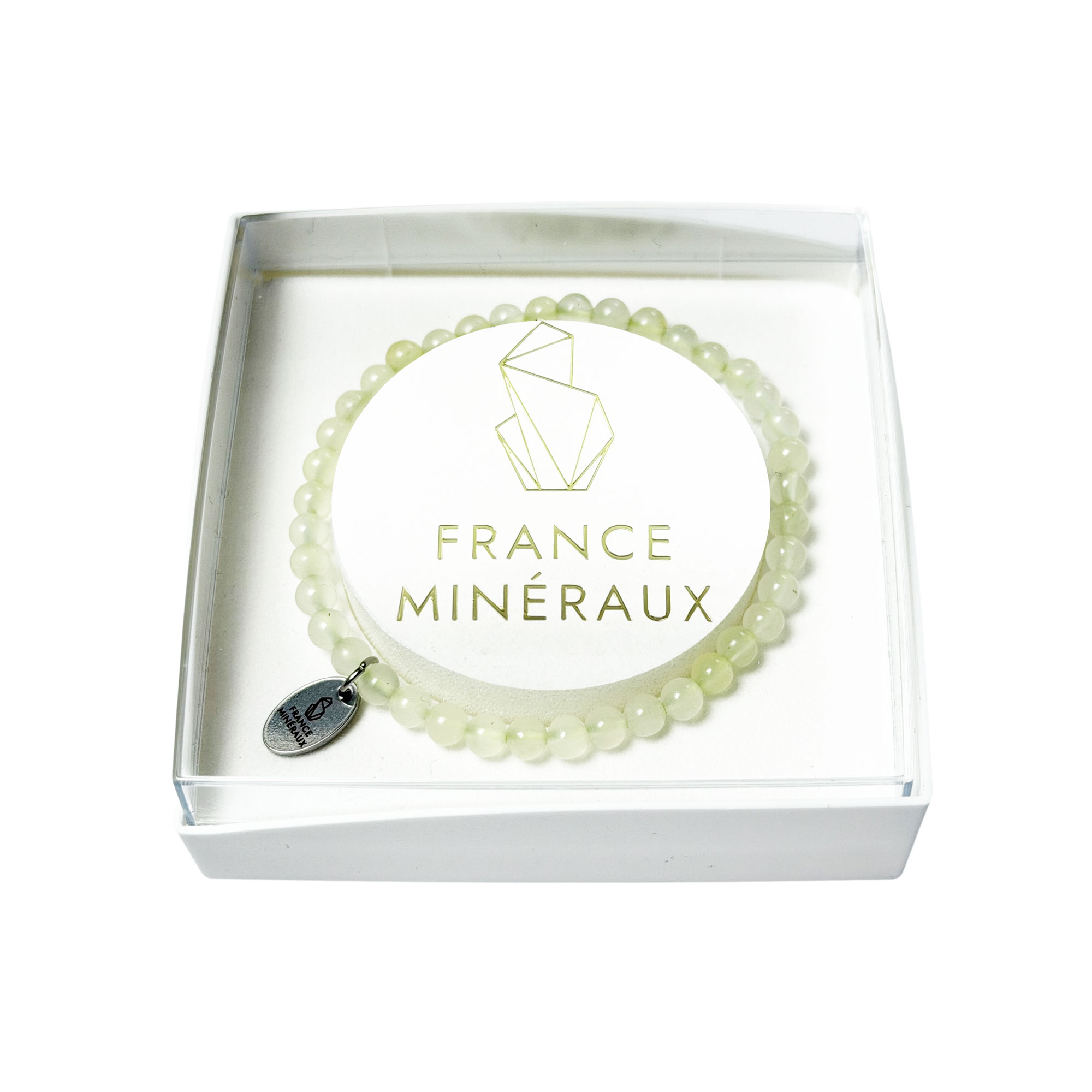 Bracelet Jade de Chine - Perles de 3-4mm