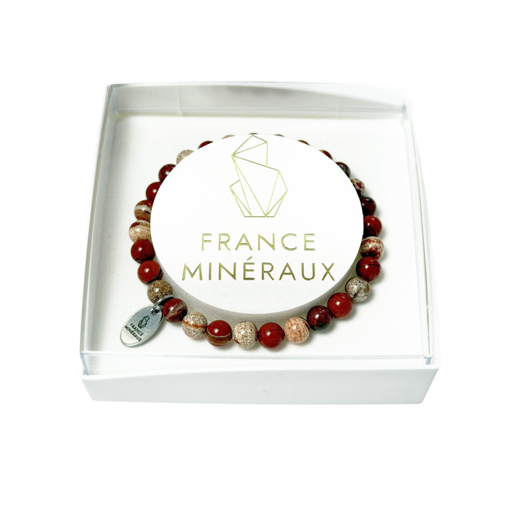 Bracelet Jaspe Bréchique – Perles de 6mm
