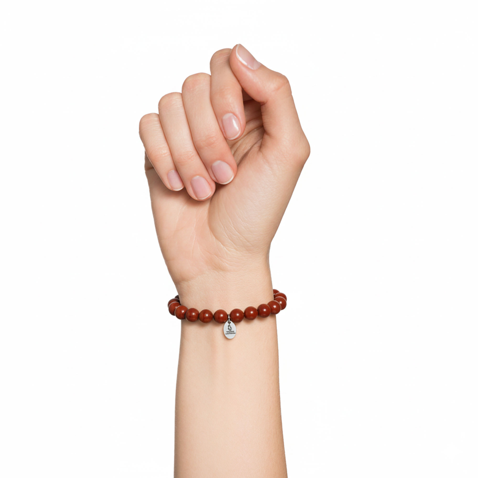 Bracelet Jaspe Rouge - Perles de 8mm – Image 2