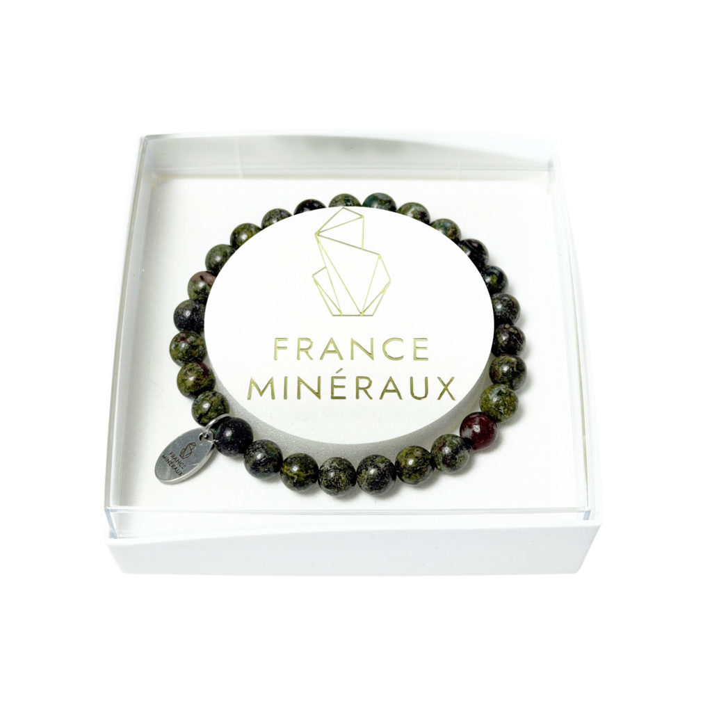 Bracelet Jaspe Sanguin – Perles de 6mm